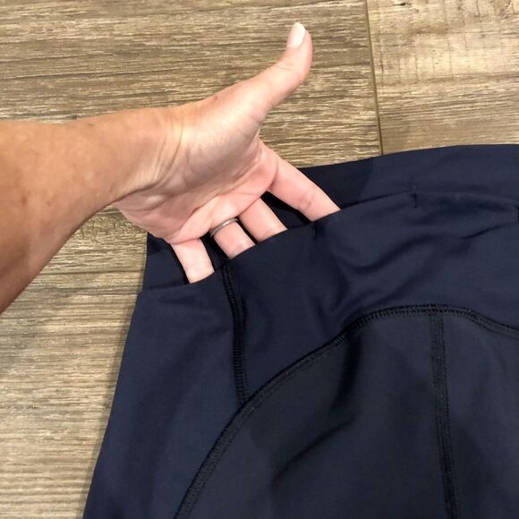 Lululemon Stash It Crop Leggings 4 Inkwell Blue Multi Pockets - Picture 9 of 10